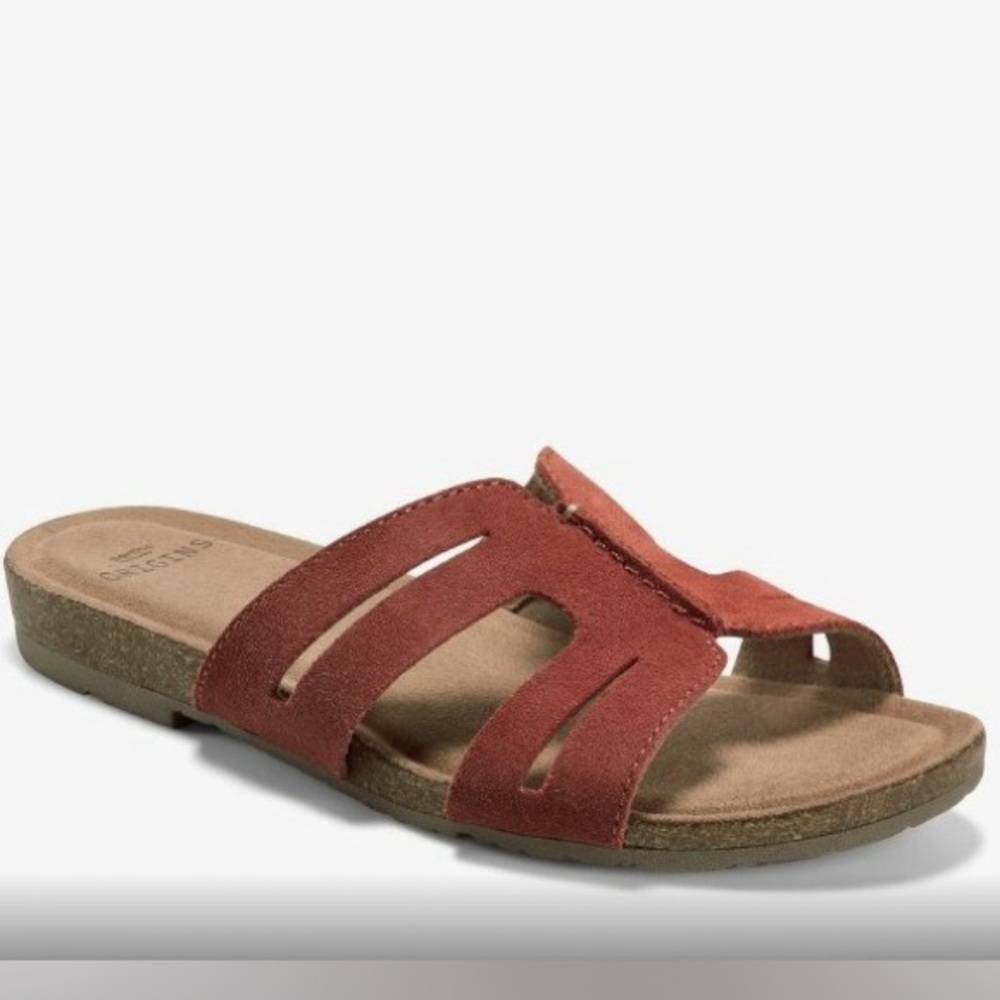 Earth Origins  Suede Slide Sandals size 10